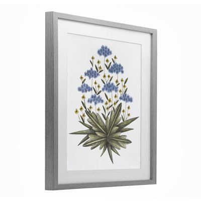 «Where Wild Flowers Bloom», reproduction encadrée sous verre, conception de Cecilia Battaini