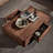 Black walnut rectangular drawer end table