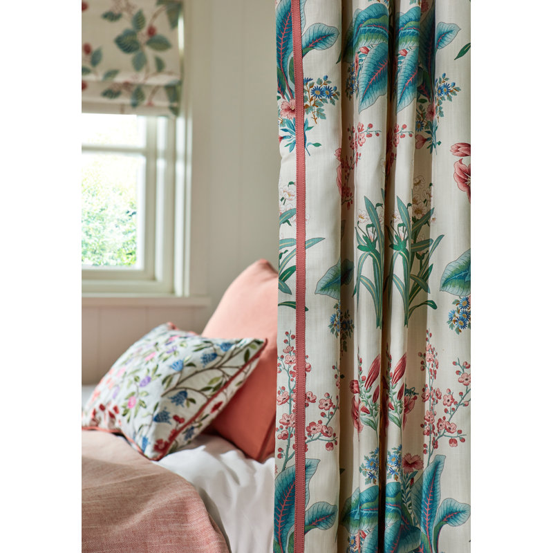 Enys Garden Fabric, Blush/Jade