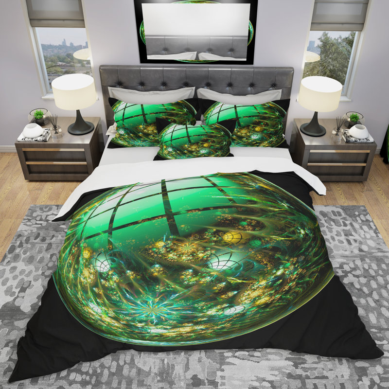 Ensemble de housse de couette moderne et contemporaine, Housse de couette très grand + 2 taies décoratives