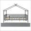 Lit double en bois avec lit gigogne simple, conception peu encombrante pour plus de sommeil et de rangement-1157026227