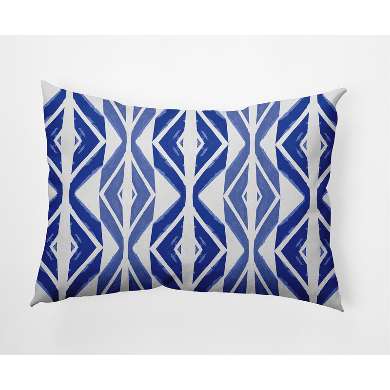  Housse et insert de coussin d'extérieur carré en coton, Bleu