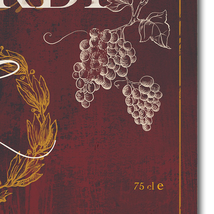 « wine cellars vi », publicité sur toile tendue, H 14 po x l 14 po
