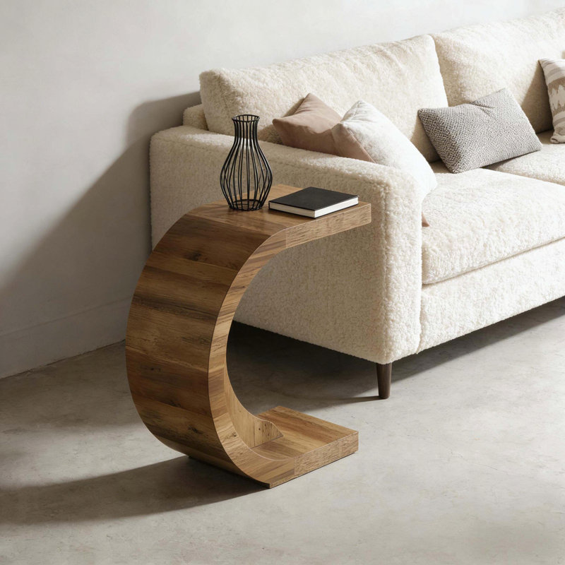 Table de canapé en C avec pieds réglables