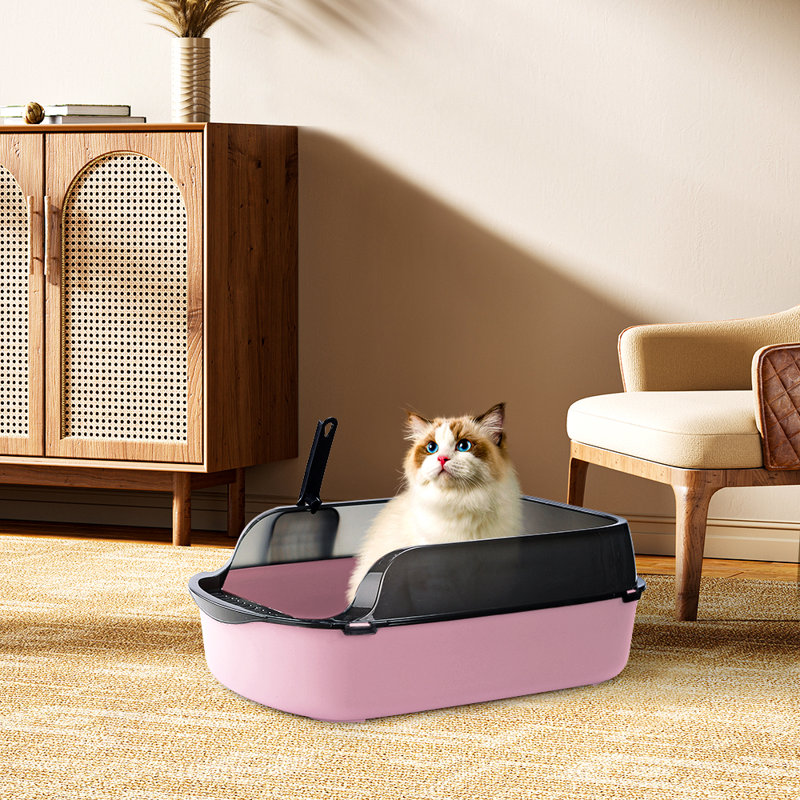 PP Litter Box, Pink/Black