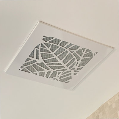 Registre de mur et de plafond en métal motif tropical