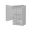 Carrizo Medicine Cabinet In Melamine With One Door, White