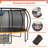 16FT Outdoor Big Trampoline with Basketball Hoop,  LED Light Option, Storage Bag, Anchor Kit, Inner Safety Net, Ladder, Spring Cover Padding, for Kids-102304843