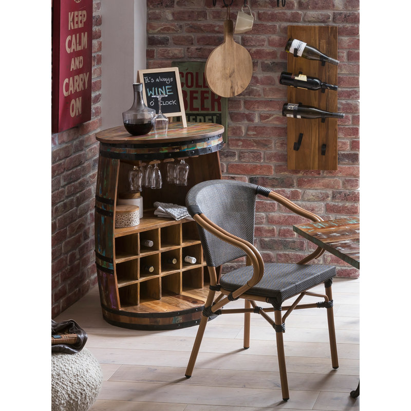 Kraker 67cm Solid Wood Wine Bar