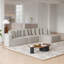 Ensemble de canapé modulaire en chenille de 131,1 pouces, canapé incurvé moderne en forme de nuage, comprenant 10 coussins, canapé d'angle en tissu de salon, canapé modulaire en L (méridienne droite)-928420809-928420808