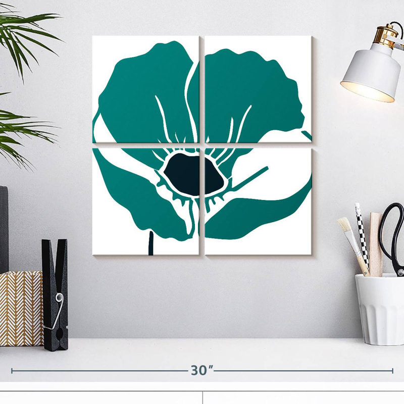 Harnek Pop Art Floral I, H 18 po x l 18 po