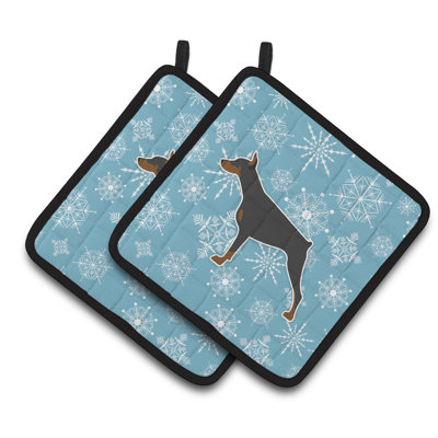 Cuisinier poignée pinscher de doberman east urban home flocons de neige