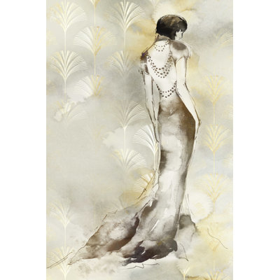 «Delyth Art Deco Woman II» par Eli Jones - reproduction