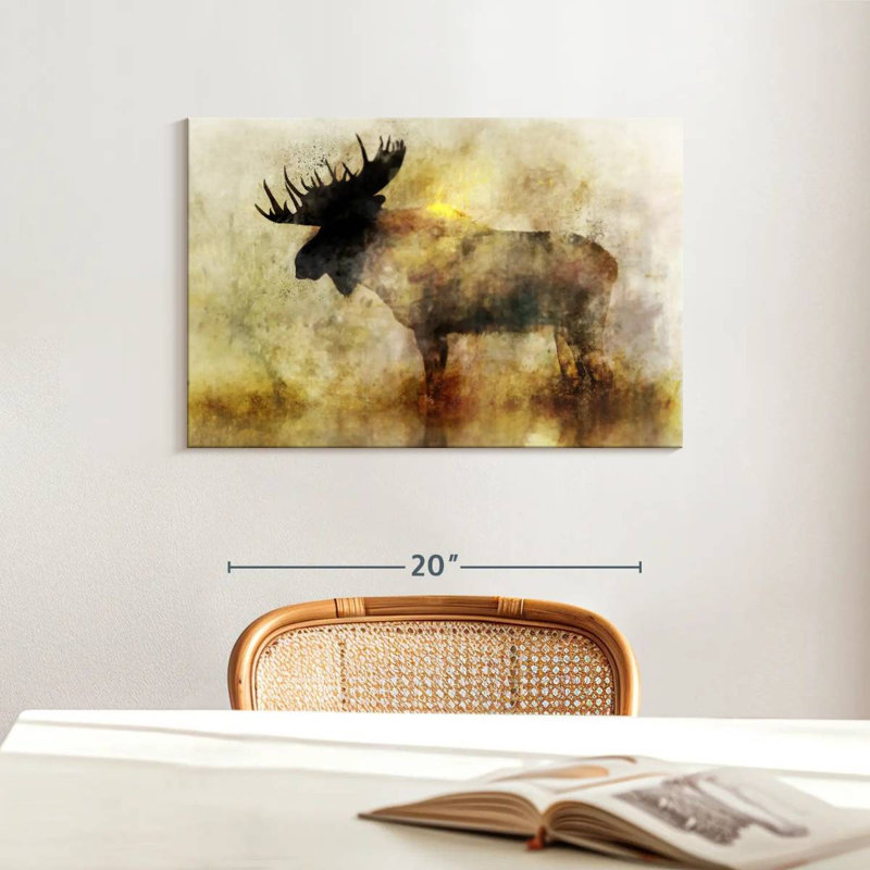 Brampt Happy Moose II, 16" H x 24" W