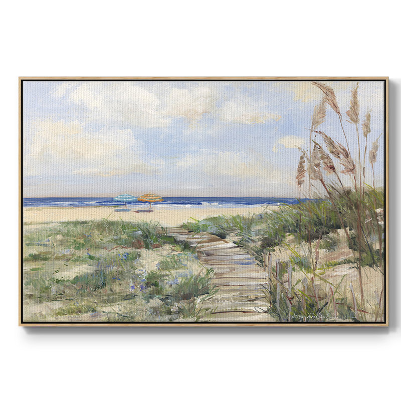" Summer Seas ", 25" H x 37" W x 2" D, Natural Wood