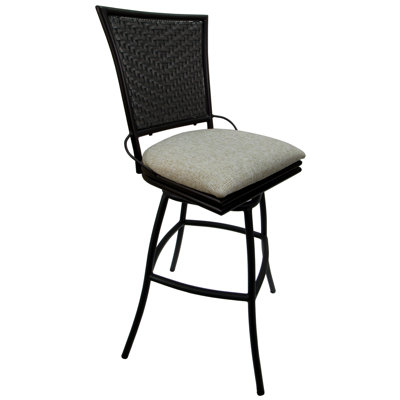 34" Armless Patio Bar Stool