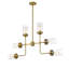 Lustree linéaire 6 lumières spoutnik modern Grantham-32059680