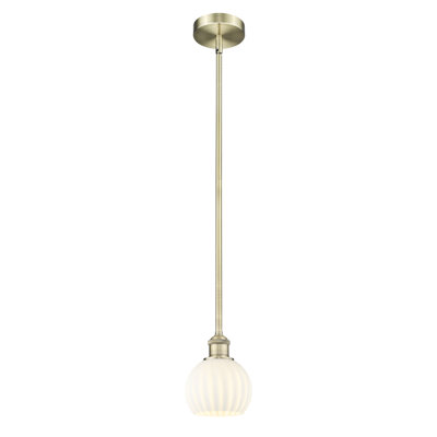 Luminaire suspendu 12 po Edison White Venetian