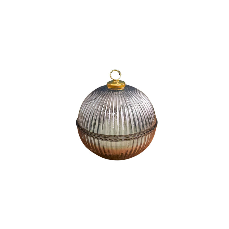 Onyx Luster Ornament Candle, Snowfall