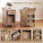 1 Pcs End Table With Charging Station Flip Top Bedside Table With Usb Ports & Outlets Brown