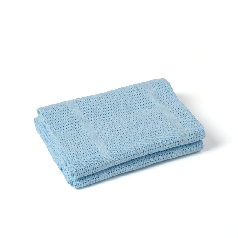 Cotton Baby Blanket, Blue