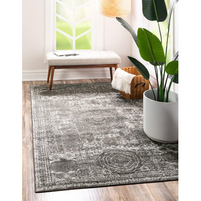 Tapis oriental gris foncé Wynsum