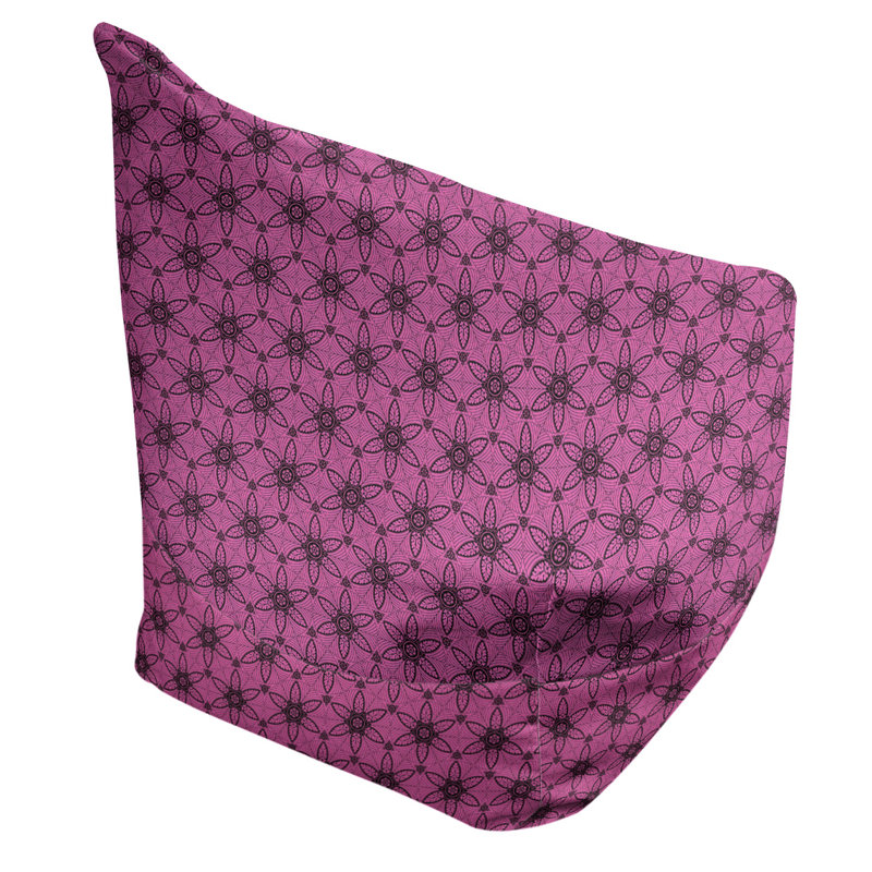 Fauteuil à billes et méridienne standard Leffel, H 120 po x l 31 po x P 60 po, Rembourrage poly, Rose/noir