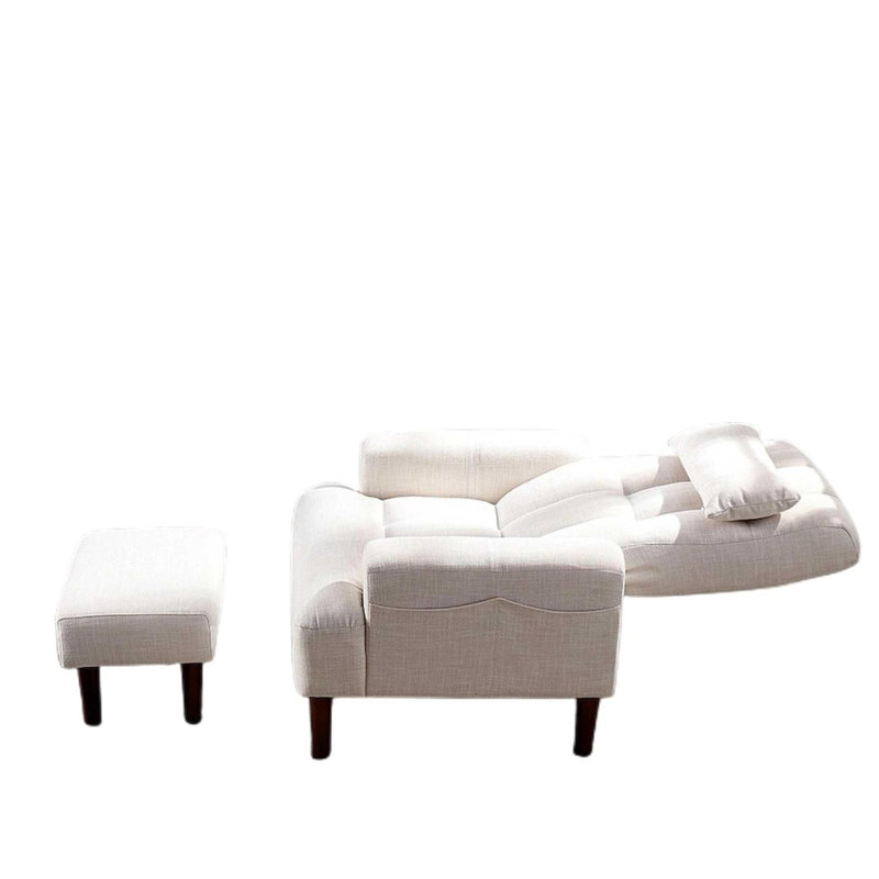 Fauteuil de loisir et de loisirs, Blanc, crème