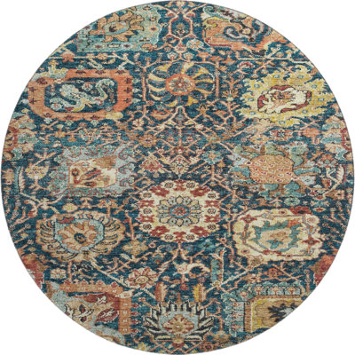 Premium Machine Washable Wayne AMF1101 Damask Rug