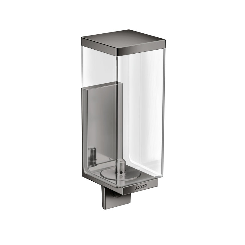 Universal Rectangular Soap Dispenser, Polished Black