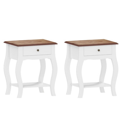 45cm W Engineered Wood Bedside Table