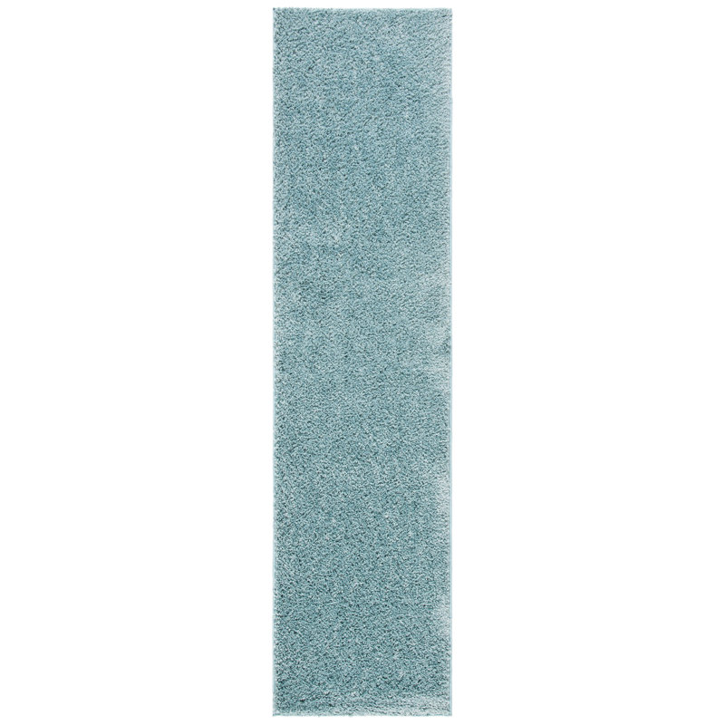 Helsel Shag Performance Machine Washable Solid Color Rug, Runner 2' x 8'