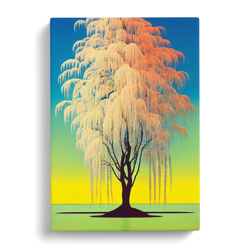 CAN-V0523-2501X The Weeping Willow Tree Vol.4 - Wrapped Canvas Print, 50cm H x 35cm W x 3cm D