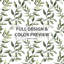 Ensemble d'édredon Country Farmhouse de 6 - Olive florale avec taies et coussins décoratifs-131229559