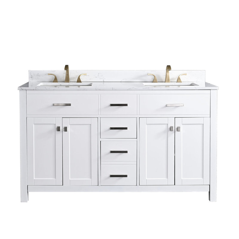 Ensemble de meuble-lavabo double 60 po Cheemeng