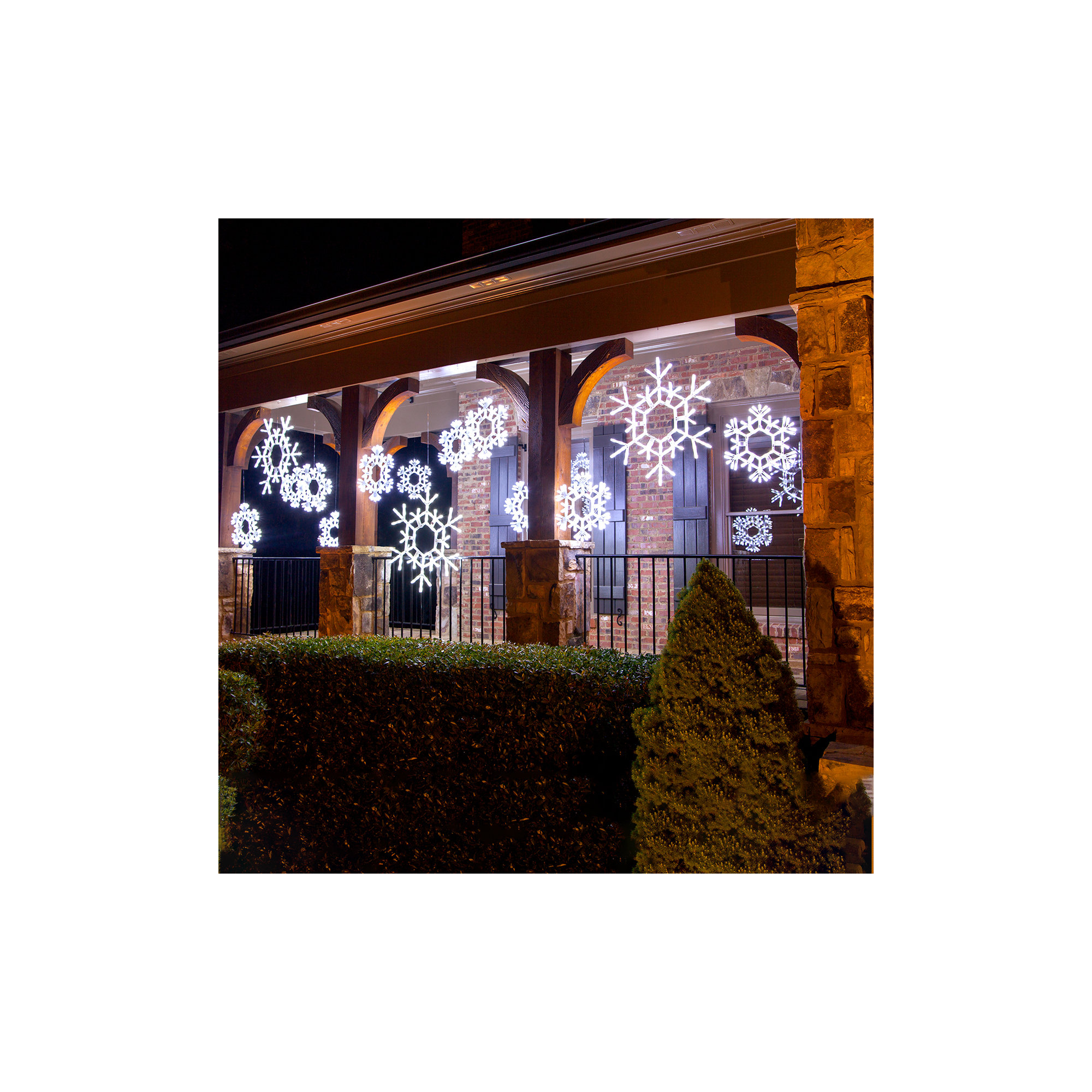 LED Folding Snowflake, 20" H, Cool White