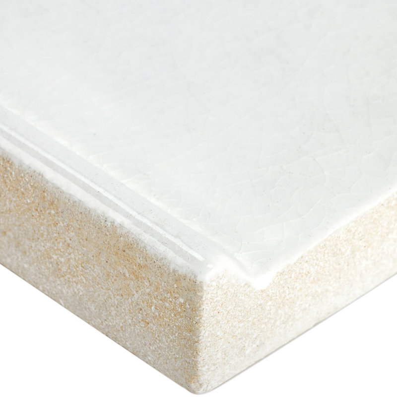 Divine 8" x 6" Ceramic Specialty Trim, Glacier White