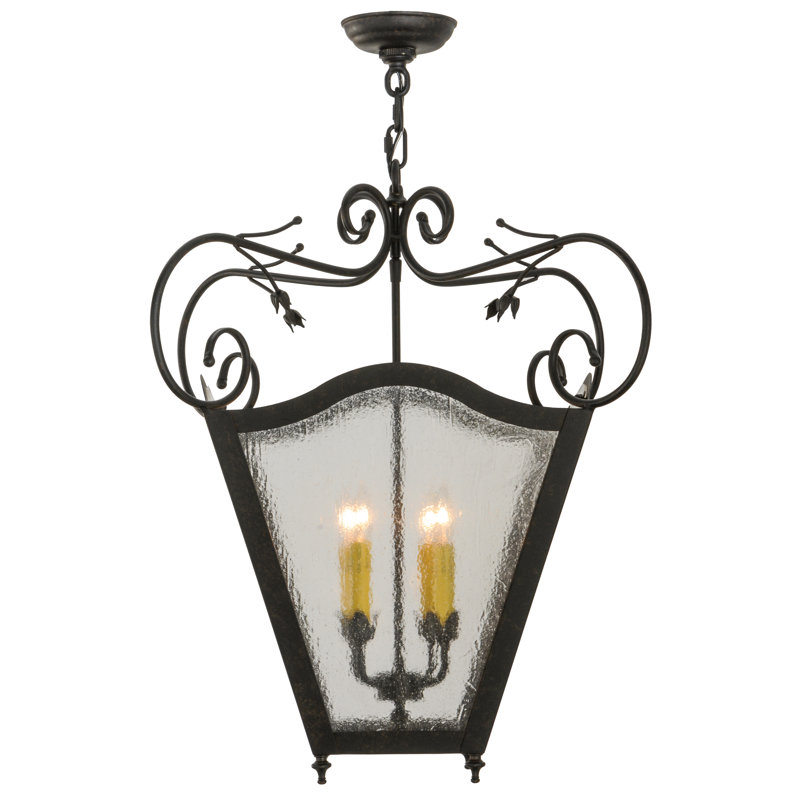 Luminaire suspendu en forme d'urne unique et remarquable à 4 lumières Terena