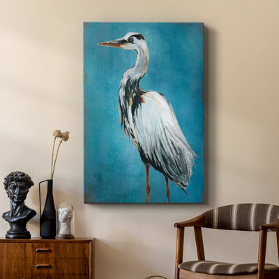 Great Blue Heron -Custom Wrapped Gallery Cavas