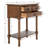 Rustic 23.5'' Rectangular Console Table – Durable Solid Wood with 3 Drawers and Turned Legs Storage-1837483073
