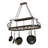 Steel Handcrafted Oval Hanging Pot Rack
