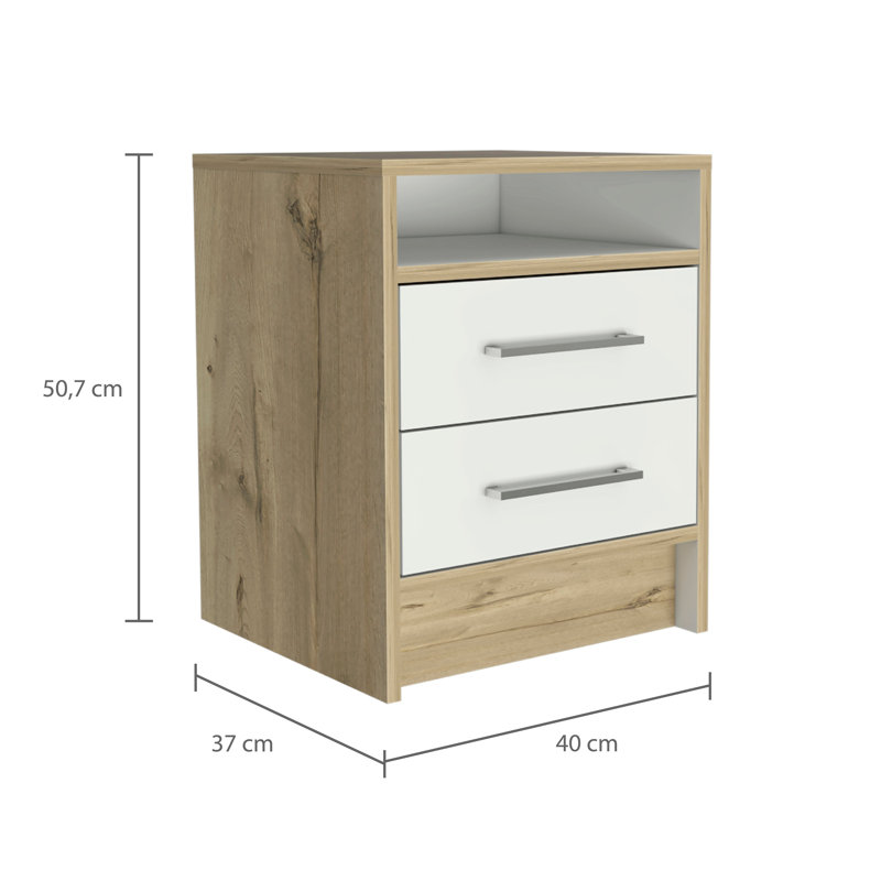 Thandie 40cm W Manufactured Wood Bedside Table