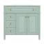 Ensemble de meuble-lavabo simple 36 po avec lavabo en céramique 36 po, 3 tiroirs et 2 portes-1144903922