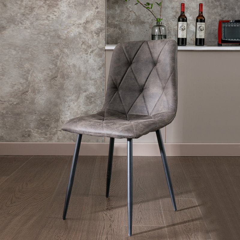 Chaise rembourrée Abbie-Marie, Gris