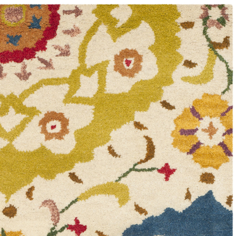 Kouerga bWool Pile Floral Rug, 8' x 10'