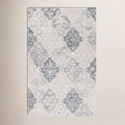 Garvin Hand-Tufted Wool Floral Rug