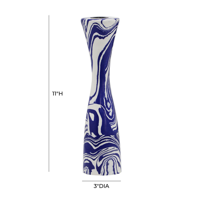  Tabletop Candlestick, 11" H x 3" W x 3" D