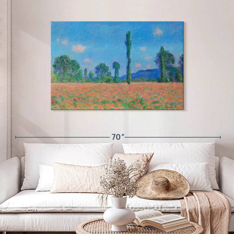 Alvord, champ de coquelicots, Giverny, 1891, H 30 po x l 45 po