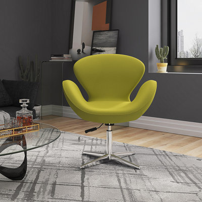 Chaise ballon rembourrée en métal Raspberry Modern