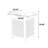 Single Door Bar Cart,Outdoor Kitchen Wicker Island Rolling Cart & Storage Cabinet, Wheels And Stainless Steel Extended Table Top, Side Handle